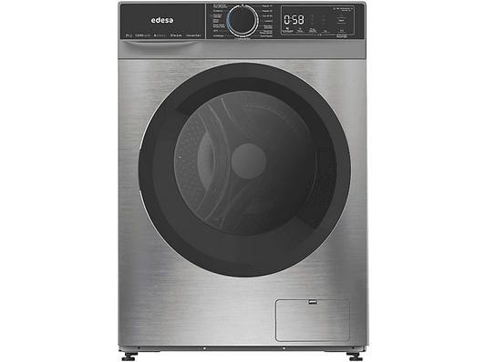 EDESA EWF-7201 X — Lavadora carga frontal, 7 kg, 15 programas, Inox