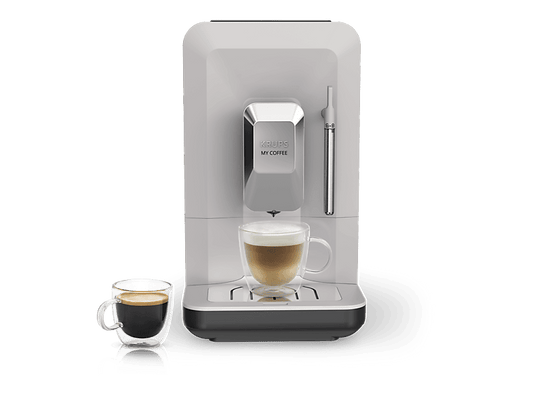 KRUPS My Coffee EA201B — Cafetera superautomática, Táctil, Molinillo, Compacta, Gris