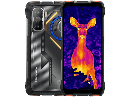 BLACKVIEW Rock 3 — Smartphone, Naranja, 256 GB, Móvil Android, 6,78"