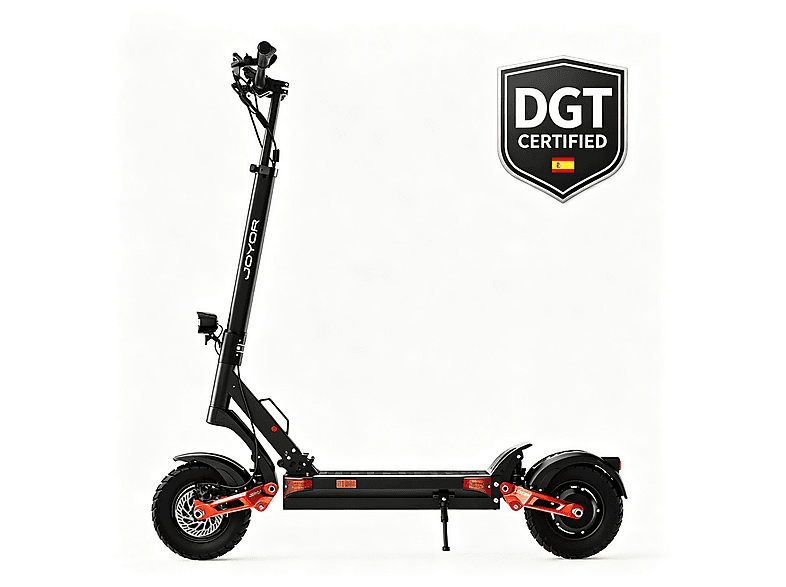 JOYOR T-PRO DGT-Negro — Patinete eléctrico, Pot. máx. 1000 W, Carga máx. 120 kg, 1248 Wh