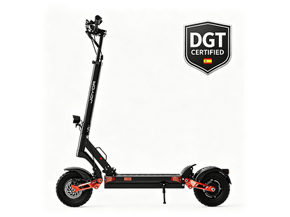 JOYOR T-PRO DGT-Negro — Patinete eléctrico, Pot. máx. 1000 W, Carga máx. 120 kg, 1248 Wh