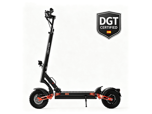 JOYOR T-PRO DGT-Negro — Patinete eléctrico, Pot. máx. 1000 W, Carga máx. 120 kg, 1248 Wh
