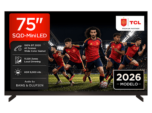 TCL 75X11L — TV SQD-Mini LED 75", Negro, UHD 4K, SQD-Mini, Smart TV con Google TV