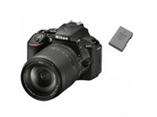 NIKON D5600 — Cámara digital, Negro, 18 megapixel, Full HD 1080p