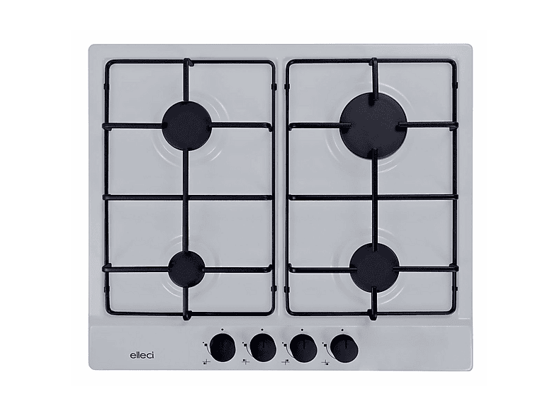 ELLECI Style 60 G68 — Placa de gas, 580 mm, Blanco, 4 zone(s) zonas