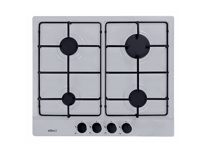 ELLECI Style 60 G68 — Placa de gas, 580 mm, Blanco, 4 zone(s) zonas