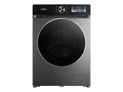 HYUNDAI HLF814IADI00 — Lavadora carga frontal, 8 kg, 15 programas, Inox