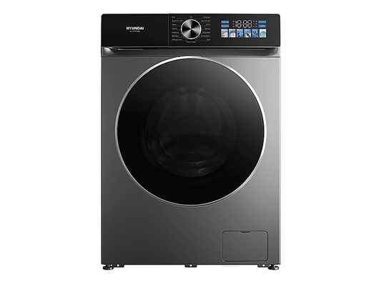 HYUNDAI HLF814IADI00 — Lavadora carga frontal, 8 kg, 15 programas, Inox