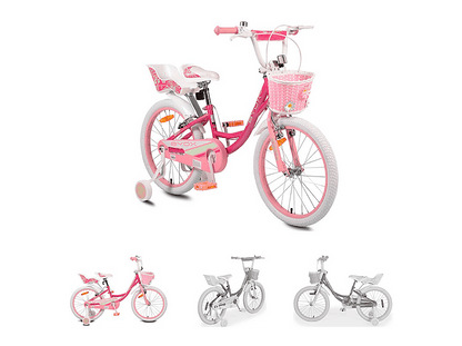 BYOX Fashion — Bicicletas para niños, marco: 22 cm, Acero, rosa