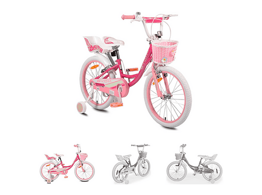 BYOX Fashion — Bicicletas para niños, marco: 22 cm, Acero, rosa