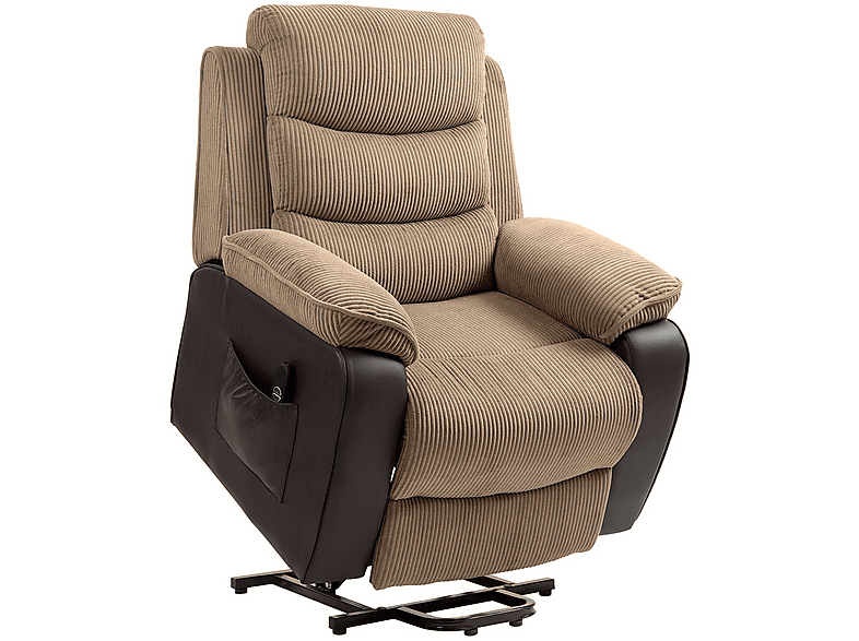 HOMCOM 713-178V92BN — Sillón levanta personas, 46 kg, Marrón