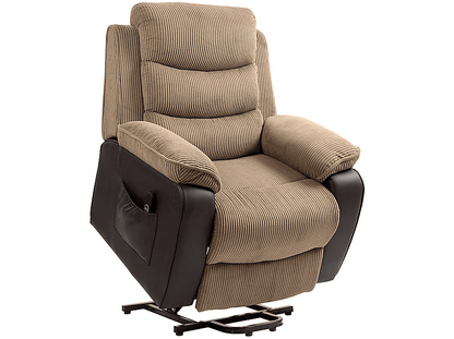 HOMCOM 713-178V92BN — Sillón levanta personas, 46 kg, Marrón