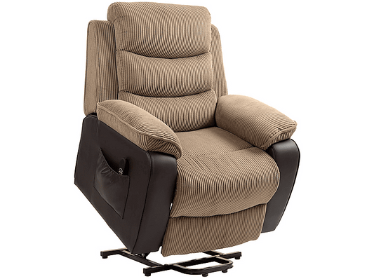 HOMCOM 713-178V92BN — Sillón levanta personas, 46 kg, Marrón