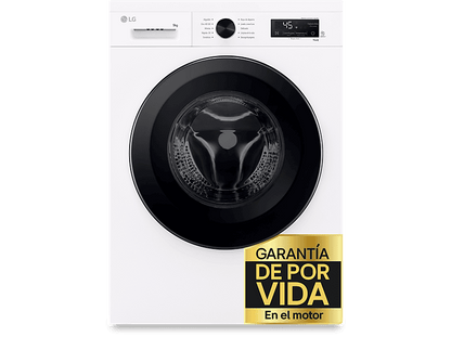 LG F4X1009NWK — Lavadora carga frontal, 9 kg, 10 programas, 1400 rpm, AI Direct Drive™