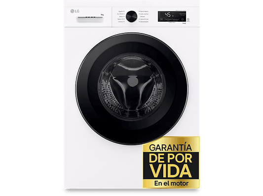 LG F4X1009NWK — Lavadora carga frontal, 9 kg, 10 programas, 1400 rpm, AI Direct Drive™