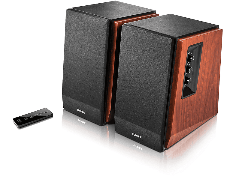 EDIFIER R1700BT — Altavoces Hifi Estéreo, Bluetooth, Brown, 66, 2 canales