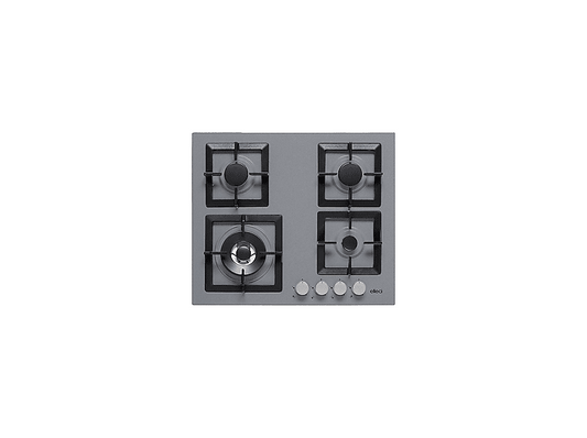 ELLECI Plano 60 TCL — Placa de gas, 600 mm, Titanio, 4 zone(s) zonas