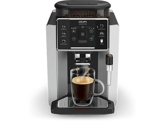 KRUPS Sensation C90 EA910E10 — Cafetera superautomática, 1450 W, 1.7 L, 6 programas, Autolimpieza