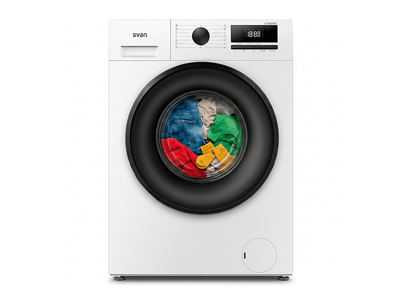 SVAN OL84ADW00 — Lavadora carga frontal, 8 kg, 15 programas, Blanco