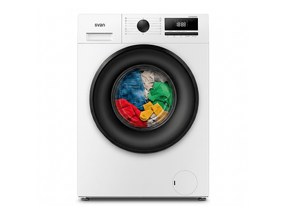 SVAN OL84ADW00 — Lavadora carga frontal, 8 kg, 15 programas, Blanco