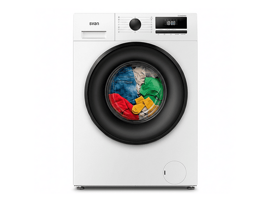 SVAN OL84ADW00 — Lavadora carga frontal, 8 kg, 15 programas, Blanco