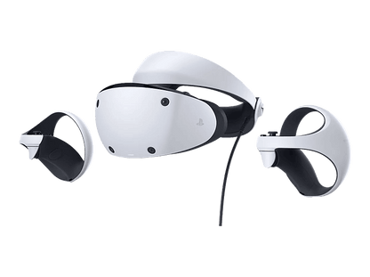 SONY Gafas PlayStation VR2 — Pack VR, OLED 4K, Sensor de movimiento, Blanco + Mandos VR2 Sense + Auriculares estéreo