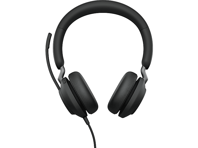 JABRA — Auriculares de diadema con cable, Circumaurales, Black, 24189-999-899 JABRA