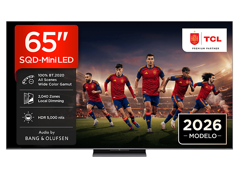 TCL 65C8L — TV SQD-Mini LED 65", 144Hz, Negro, UHD 4K, 5000 nits