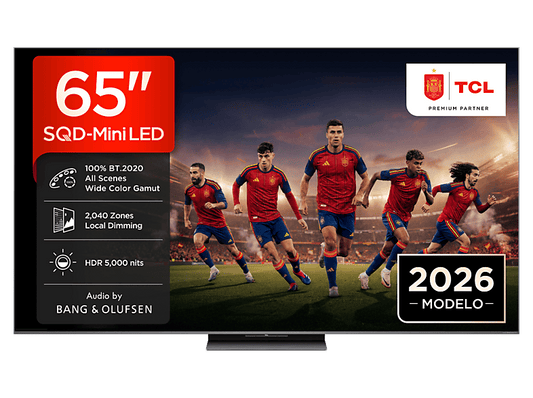 TCL 65C8L — TV SQD-Mini LED 65", 144Hz, Negro, UHD 4K, 5000 nits
