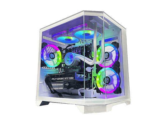 NITROPC Avanzado — PC Gaming, 16 GB RAM, 1 TB SSD, Blanco, AMD Ryzen 5 5600X (6 núcleos