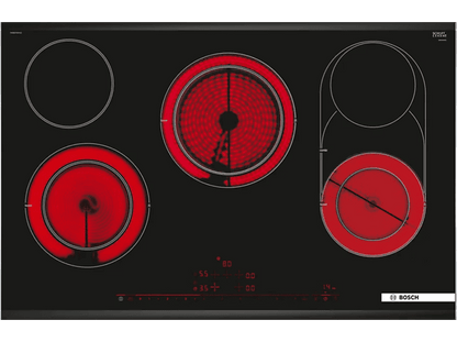 BOSCH PKM875DP1D — Placa vitrocerámica, Vitrocerámica, Eléctrica, 23 cm, Negro