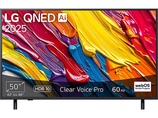 LG 50QNED82A6B.AEU — TV QNED 50", UHD 4K, Procesador Inteligente α7 AI Processor 4K Gen8, Smart TV, DVB-T2 (H.265)
