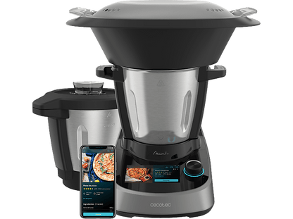 CECOTEC Mambo Touch con Jarra Habana — Robot de cocina, 1600W, Negro, 3.3 l, 37 Funciones