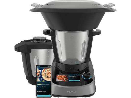 CECOTEC Mambo Touch con Jarra Habana — Robot de cocina, 1600W, Negro, 3.3 l, 37 Funciones