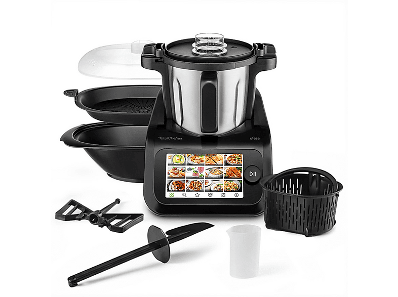 UFESA RK6 — Robot de cocina, 1200 W, 3,5 l, Blanco y Negro