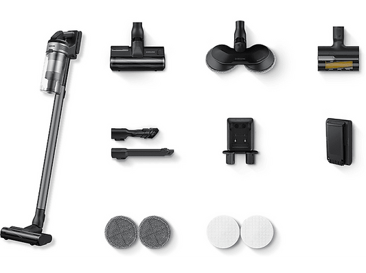 SAMSUNG VS20B75ADR5/WA — Aspirador escoba, 550 W, Negro, Gris, Potencia de succión 200 AirWatt