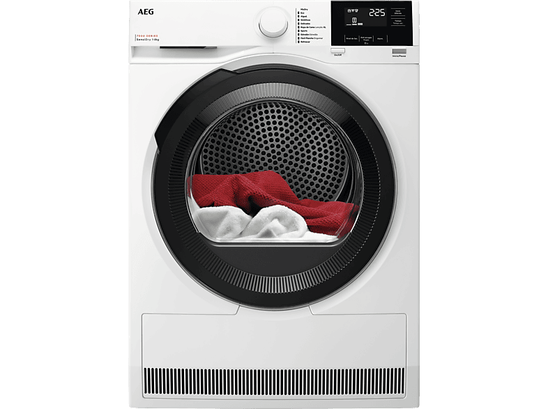 AEG Serie 7000 SensiDry TR718EBOB — Secadora bomba de calor, 8 kg, Blanco