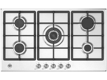 BERTAZZONI LA GERMANIA P905CLAGXV — Placa de gas, 860 mm, 5 zone(s) zonas, Acero inoxidable