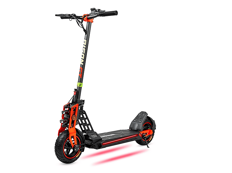 ECOXTREM Bison GT — Patinete eléctrico, Pot. máx. 800 W, Carga máx. 120 kg, 13000 mAh, Fluor