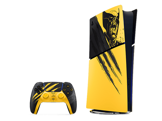 SONY PS5 Slim Digital Edition: Edición Limitada Battle Yellow de Marvel's Wolverine — Consola, 825 GB SSD, Amarillo, 4K, 1 mando