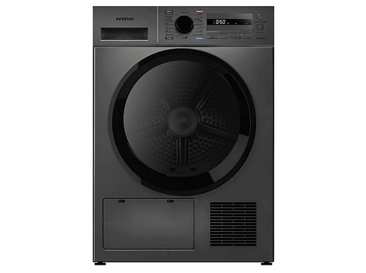 INFINITON SD-BC8EDX — Secadora Bomba de Calor, 8 kg, 16 programas, Dark Inox