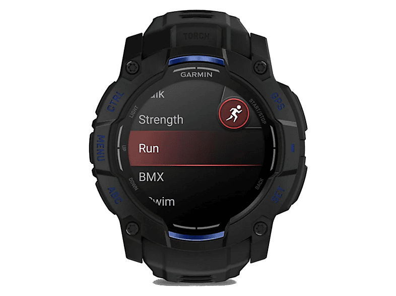 GARMIN Instinct 3 — Smartwatch, Aluminio, Negro, Polímero reforzado con fibra de vidrio (GFRP, Glass Fiber Reinforced Polymer)