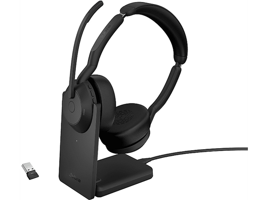 JABRA — Auriculares de oficina, Circumaurales, Bluetooth, Black, 25599-989-989 JABRA