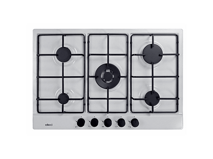 ELLECI Style 75 G68 — Placa de gas, 750 mm, Blanco, 5 zone(s) zonas