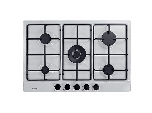 ELLECI Style 75 G68 — Placa de gas, 750 mm, Blanco, 5 zone(s) zonas