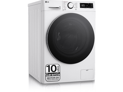 LG F4WR6010A1W.ABWQPES — Lavadora carga frontal, 10 kg, 12 programas, Inox, 1400 rpm