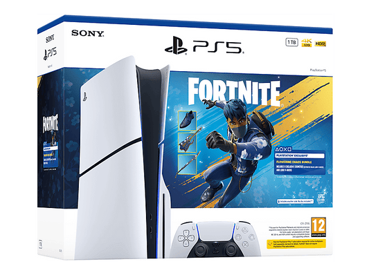SONY Slim 1TB Edición Disco - Fortnite Flowering Chaos — Consola PS5, White