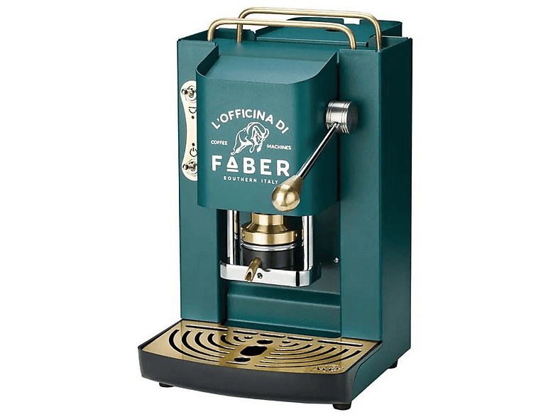 FABER PROBRITISHOTT — Cafetera de cápsulas, 500 W, Verde, 15 bar