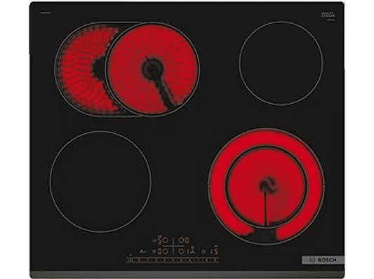 BOSCH PKN631FP2E — Placa de vitrocerámica, 592 mm, Negro, 4 zonas