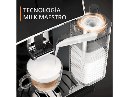 KRUPS Sensation Milk EA912B — Cafetera superautomática, 1450 W, 1.7 L, Depósito de leche 0.3 L, Táctil